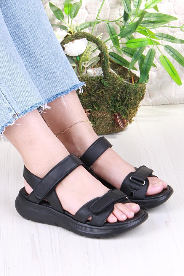 35377 Diva Comfort Comfortable Velcro Women's Sandals