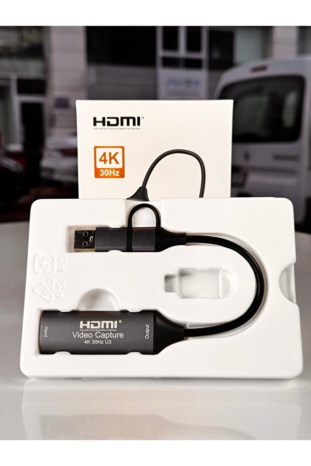 HDMI Video Capture 4K Video Aktarıcı HDMI Video Capture Card USB 2.0 ve Type-C Görüntü Aktarıcı - 2