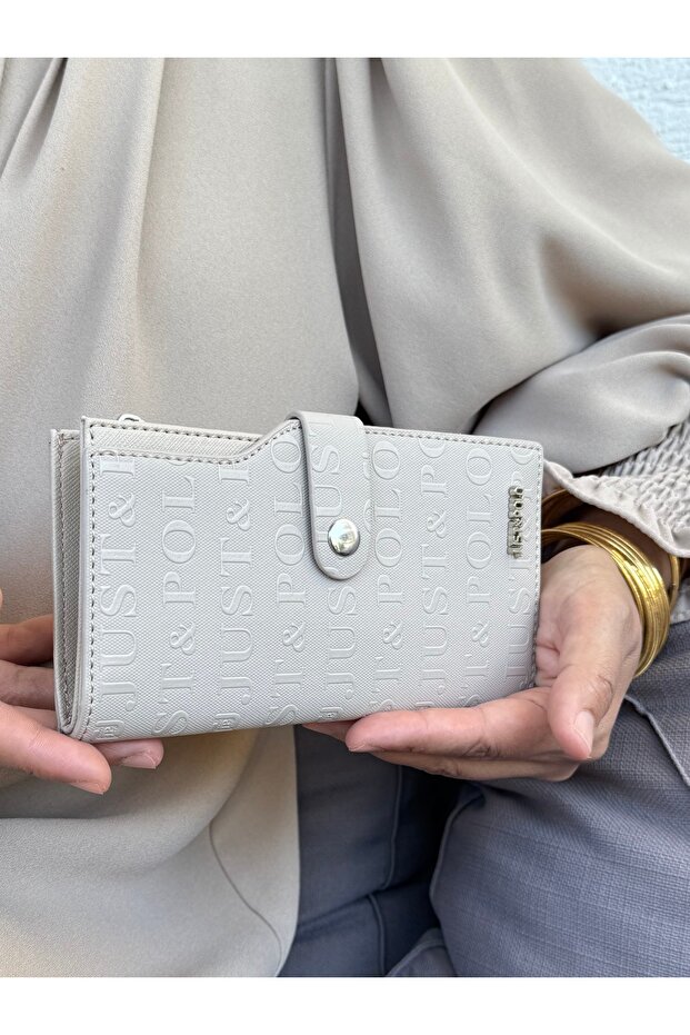 Women's Stone Multi-Eye Wallet with Coin and Card Compartments