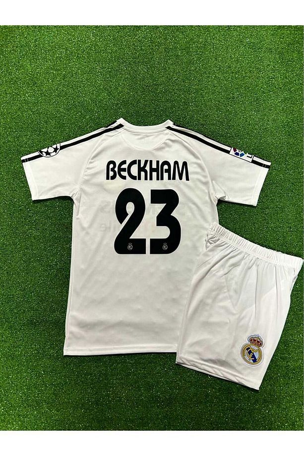 Real Madrid 2004/05 Sezonu David B.e.c.k.h.a.m Nostalji Çocuk Forması (White) - 1