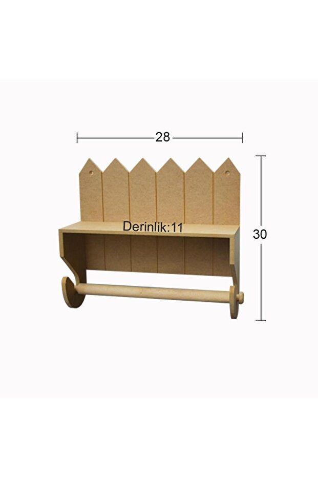 Wooden Paper Towel Holder İb-13