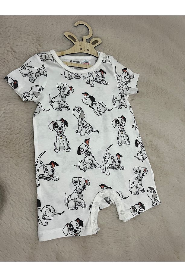 Köpek desenli çıtçıtlı tulum - 4