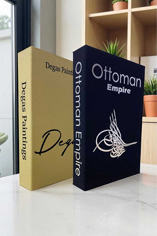 2-Piece Fabric Covered Book-Looking Decorative Box | Gift & Jewelry Box