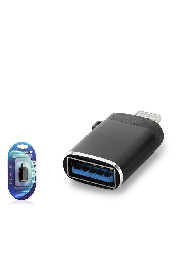 Hdx1056 Lightning to USB 3.0 Otg Converter Adapter Black