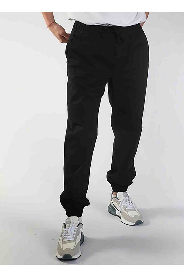 Lastikli Paça Siyah Erkek Kargo Pantolon 252 LCM 221011 JOGGER 2 - 1