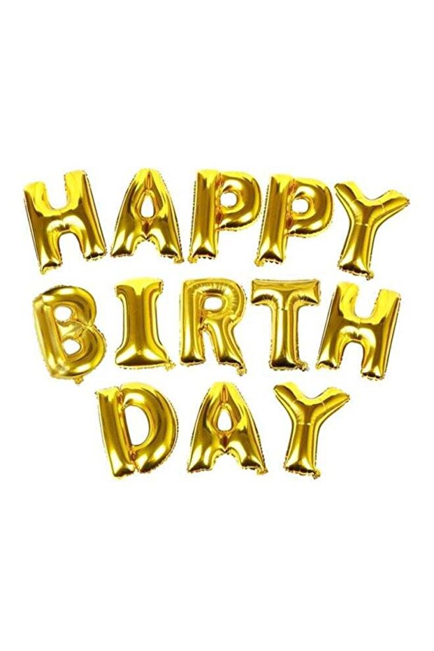 13-Piece Happy Birthday Letters Foil Balloon Set 16inch