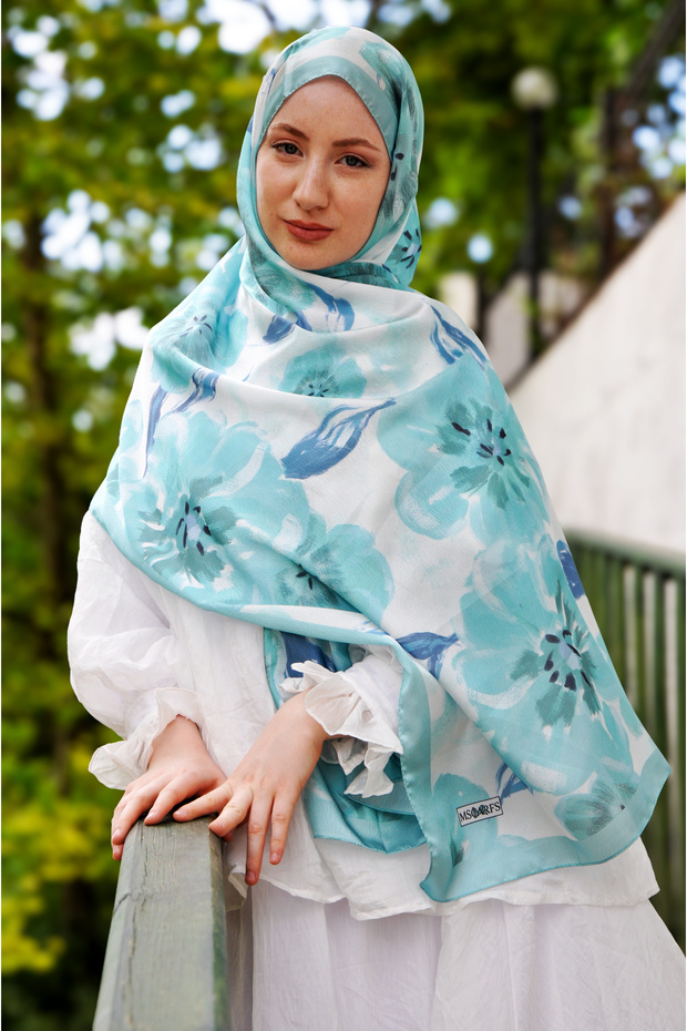 شال حريري منقوش من Cûha Janjan - 1