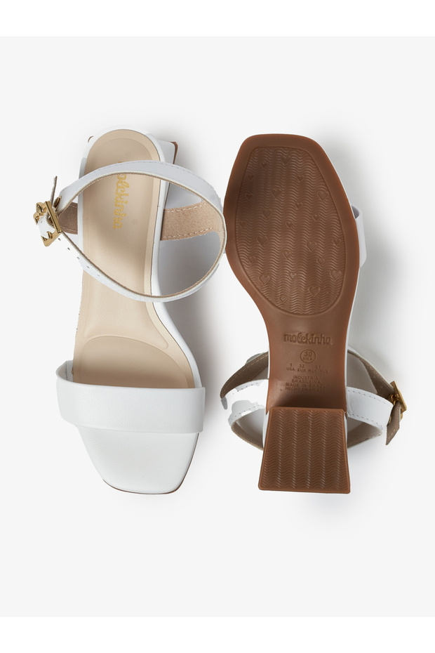 Back Strap Flat Sandals with Hook and Loop Closure - 2