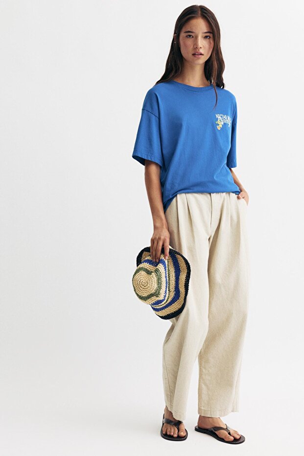 Şeftali baskılı t-shirt - 3