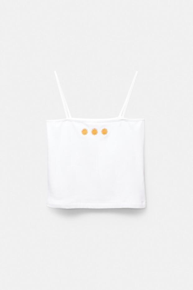 Güneş desenli askılı üst - 6