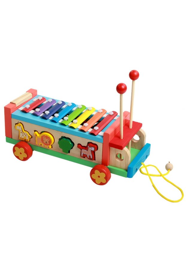 - Wooden Xylophone Piano Car - 8 Tunes