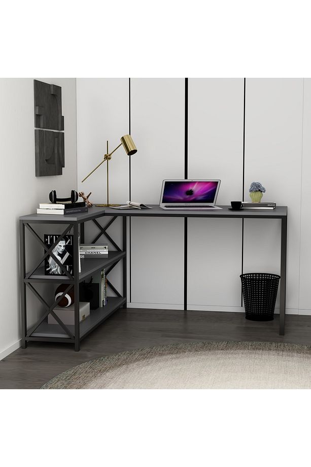 Flexy L Çalışma Masası Antrasit - 2