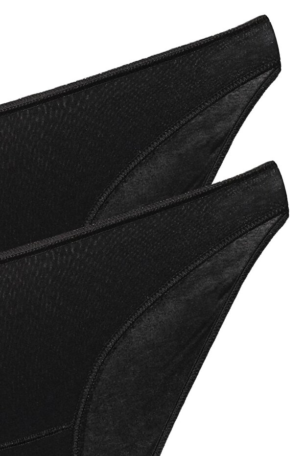 Lara Siyah 2'li Bikini Külot - 2