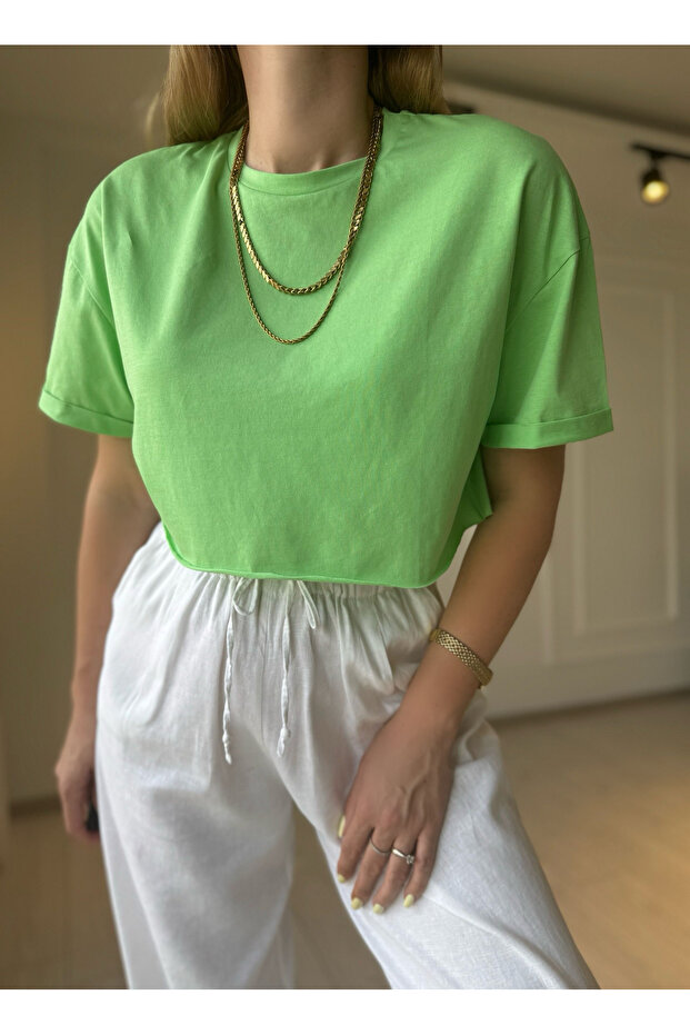 Crop Basic Tshirt - 4