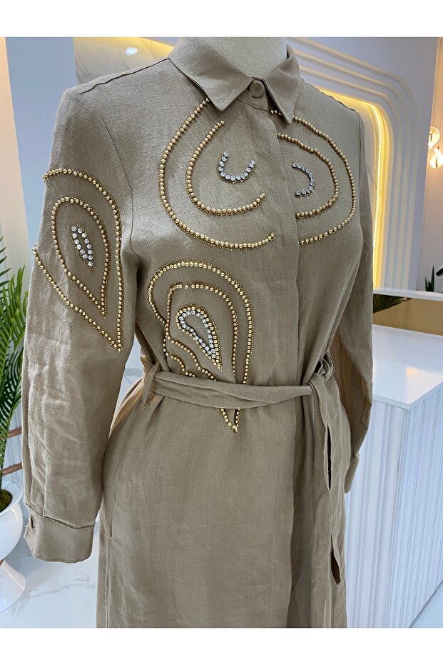 UBE KETEN ELBİSE - 2