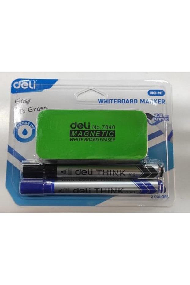 EU101-MT Whiteboard Marker – Bullet Tip 2.0mm, Smooth Writing, Easy to Wipe, Assorted Colors,