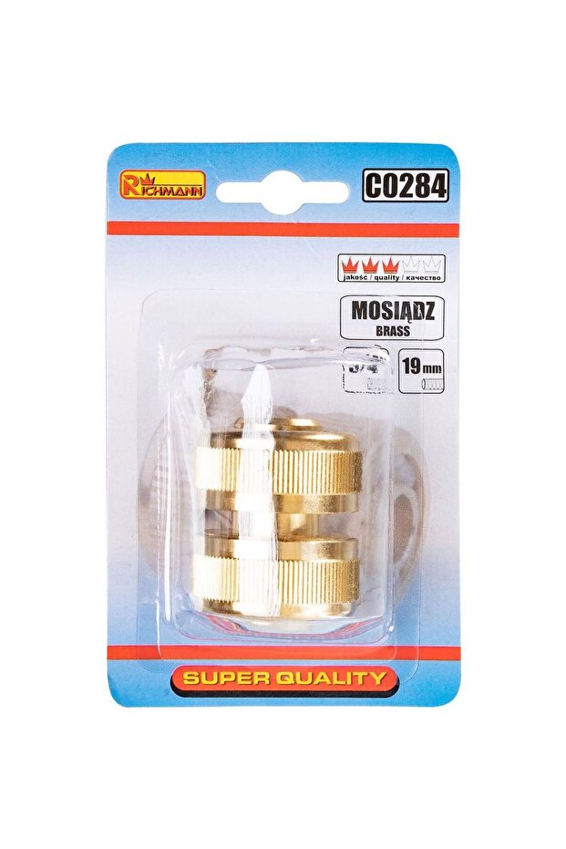 Quick coupling, brass, 3/4″, Richmann - 2