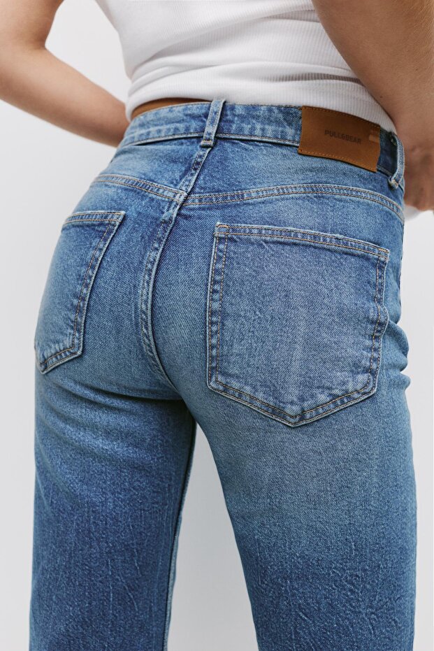 Düz kesim comfort jean - 5