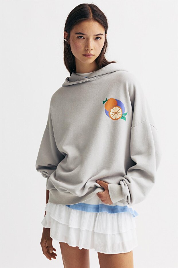 Orange Blossom kapüşonlu sweatshirt - 2