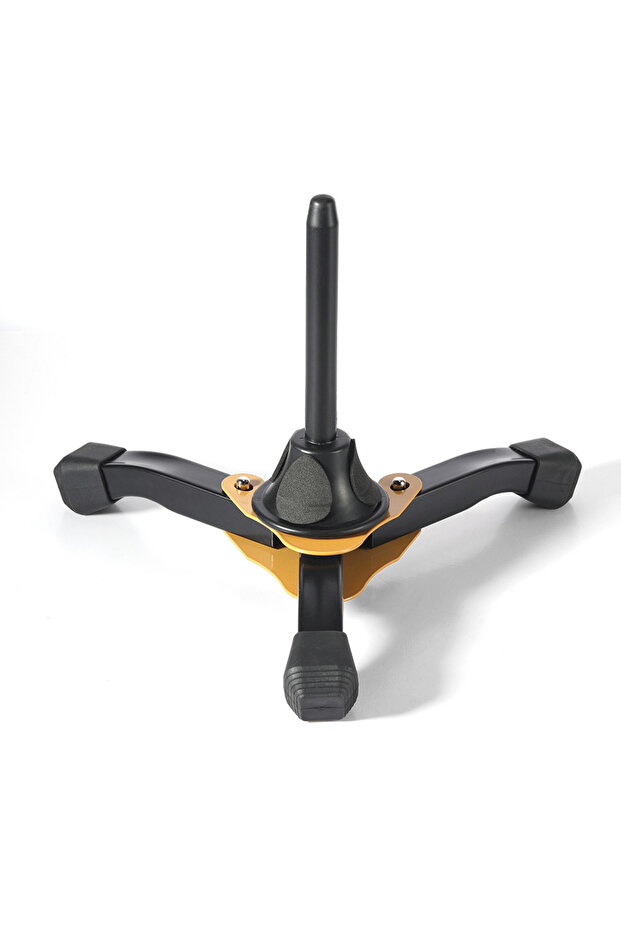 YELLOW Portable Foldable Tripod Stand for Clarinet Flute Oboe Wind Instrument Non-slip Lightweight H