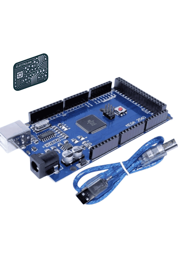 Arduino Mega 2560 R3 - Klon (USB CHİP CH340) - Usb Kablo Dahil - 1