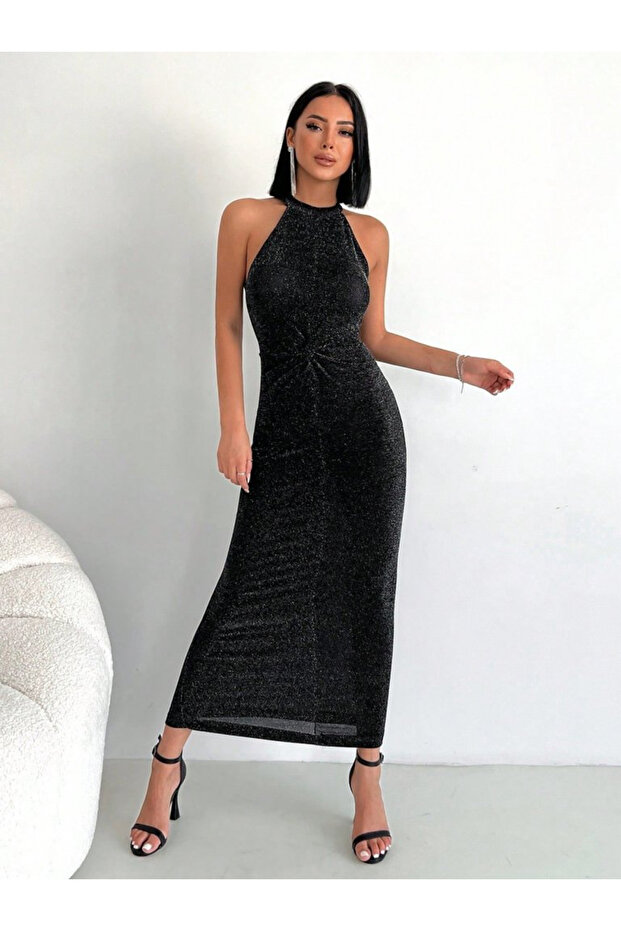 Simli Buzi Elbise - 6