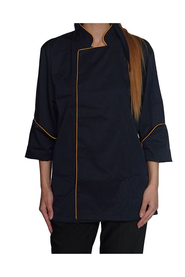 AŞÇI / ŞEF CEKETİ LACİVERT-SARI UNISEX - 3