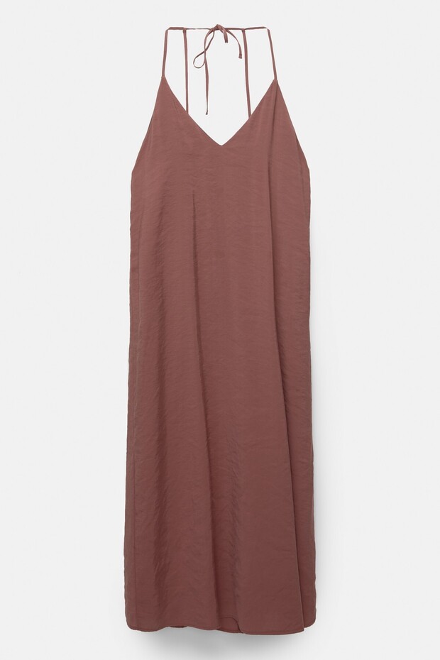 Halter midi elbise - 6