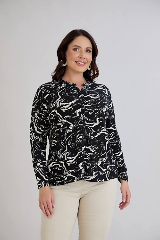 Women Viscos Fabric Mother Large Size Shirt Combed