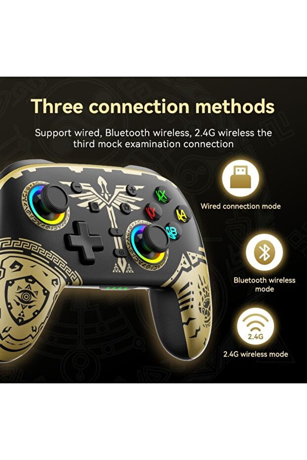 وحدة تحكم لاسلكية سويتش برو، مع أزرار ماكرو قابلة للبرمجة/جيروسكوب بستة محاور/تحكّم تلقائي مستمر - 4