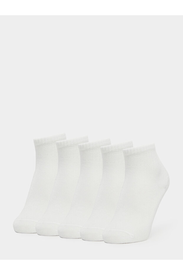 Set of 5 - Solid Crew Socks