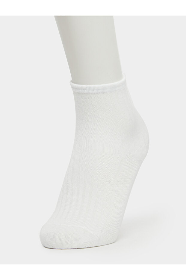 مجموعة من 4 جوارب دائرية سادة - 2