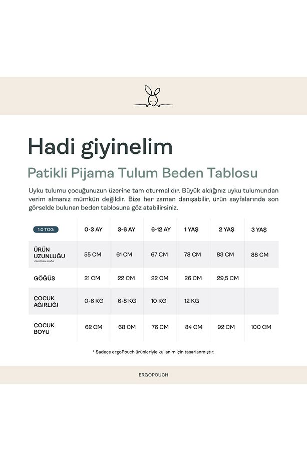 Organik Pamuklu Pijama Tulum (1.0 TOG) - 7