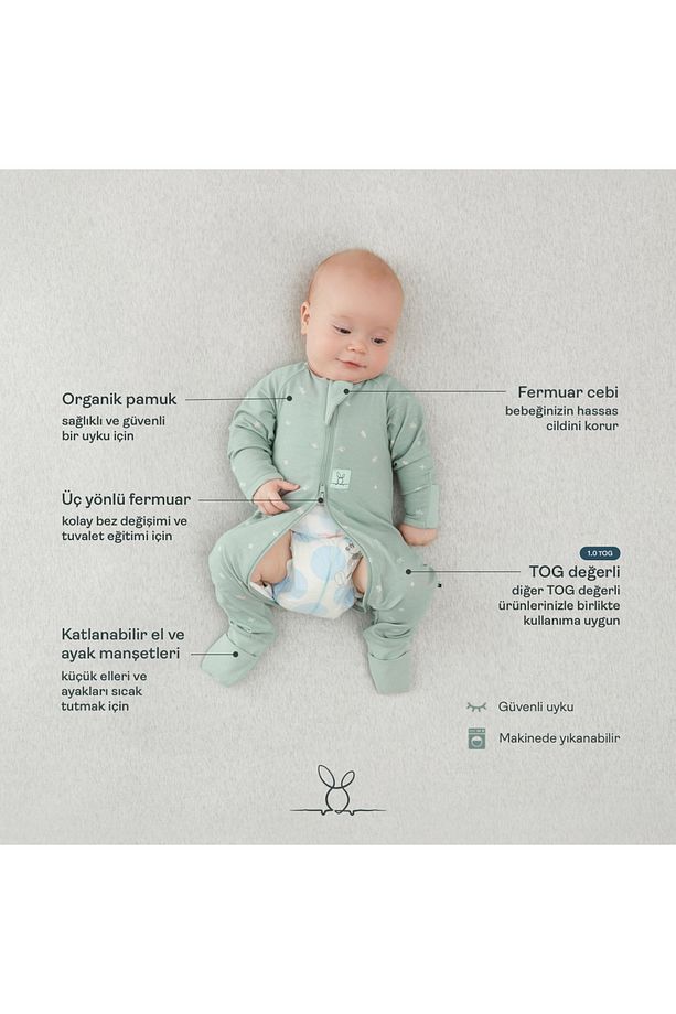 Organik Pamuklu Pijama Tulum (1.0 TOG) - 6