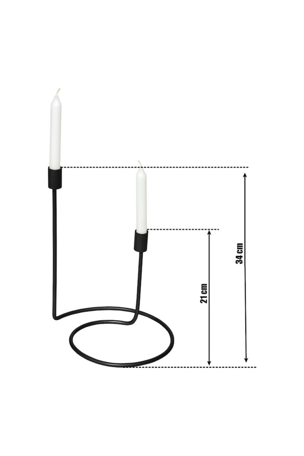 SHADOW FLAME Ματ Μαύρη Κηροπήγιο - 3