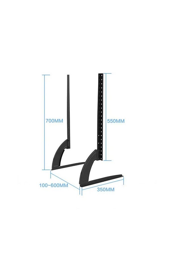 Metal TV Ayak Standı 32"-75" Ekranlar İçin Yüksek Taşıma Ayarlanabilir Yükseklik TV Desteği Ünitesi - 3