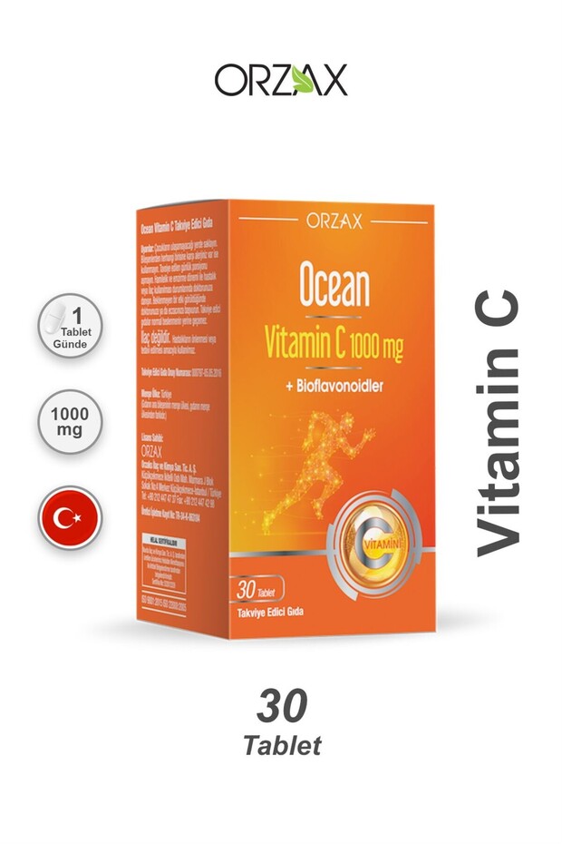 Vitamin C 1000 mg 30 Tablet - 1