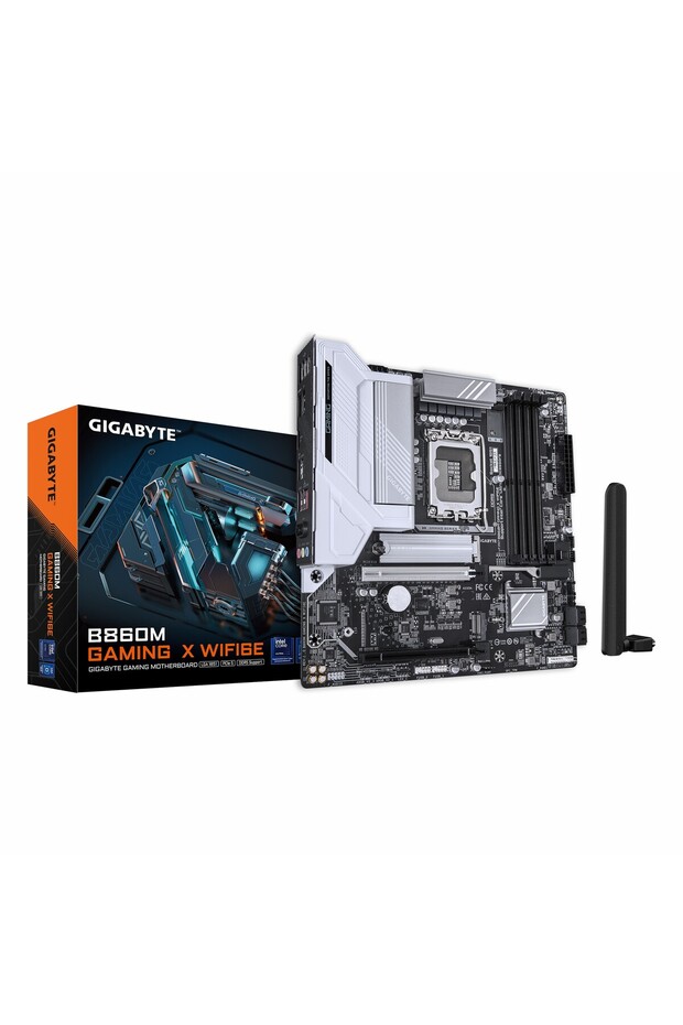 B860M Gaming X WiFi6E DDR5 (9200MHz)OC M.2 HDMI/DP/USB-C PCIe 5.0 1851P mATX Anakart - 1