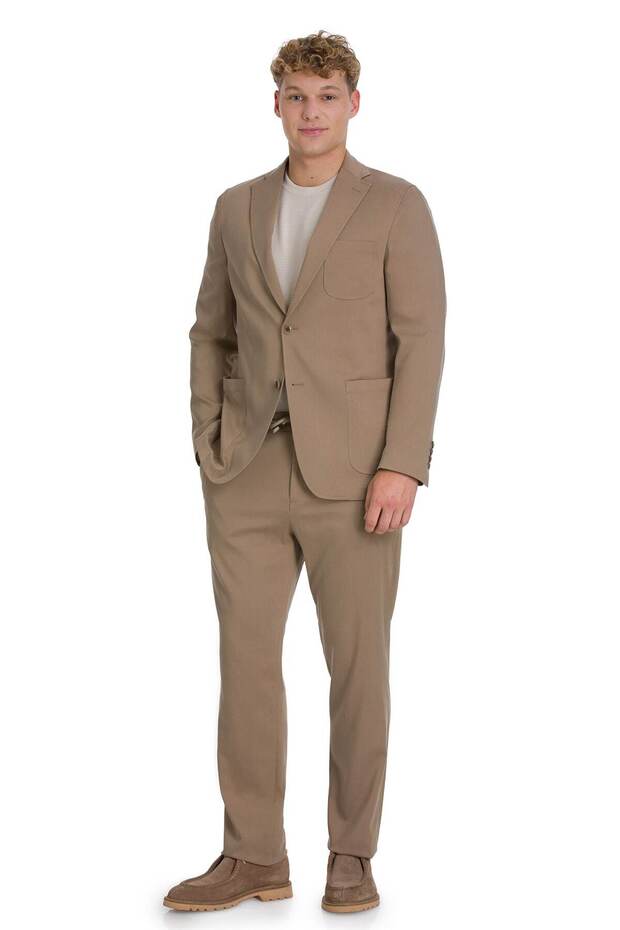 Vizon Regular Fit Mono Yaka Pamuklu Takım Elbise - 1