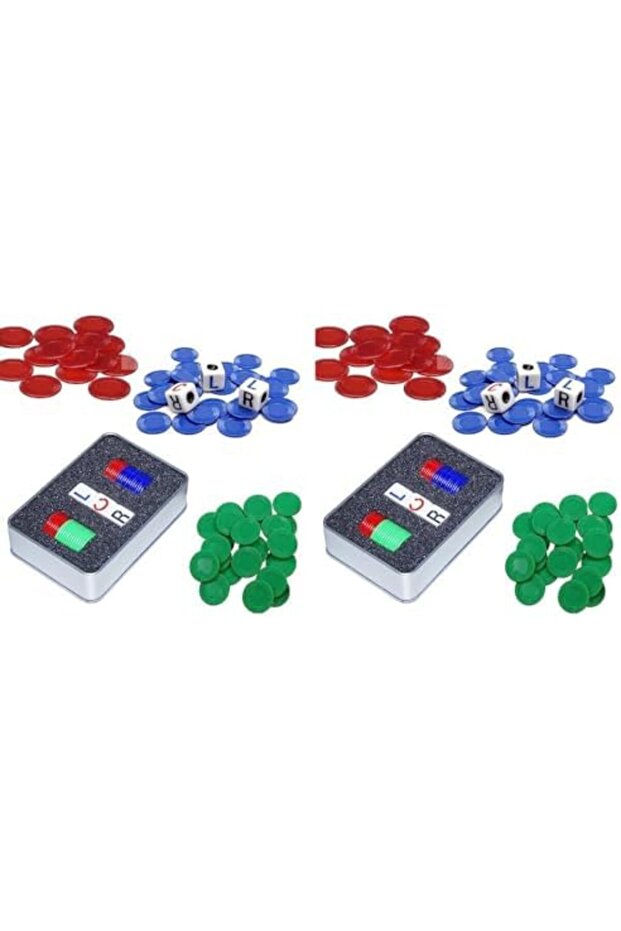 LEO.STAR Left-Center-Right Dice Game (LCR) (Pack of 2)