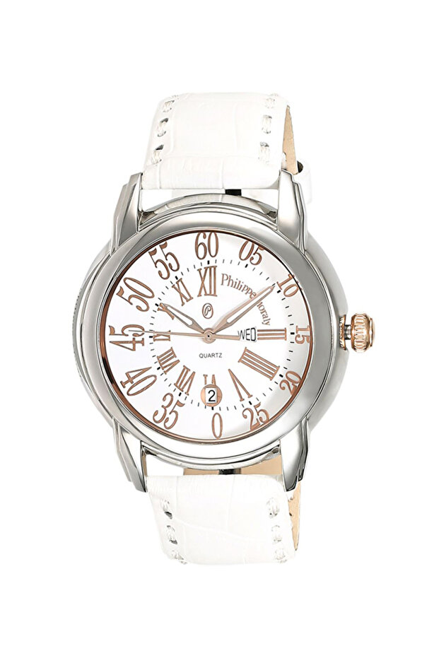 Men's Leather Analog Watch L1375CRWW