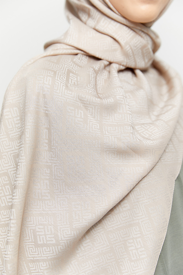 Logolu Lyocell Şal - 3