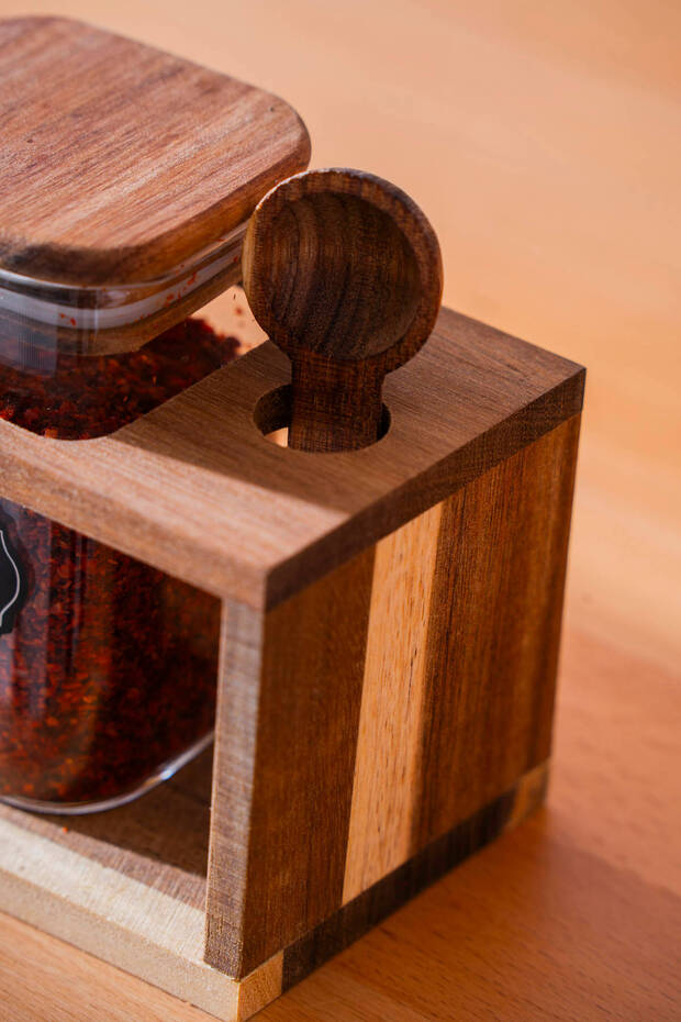 Calix 4-Piece Spice Rack Set with Stand - 4