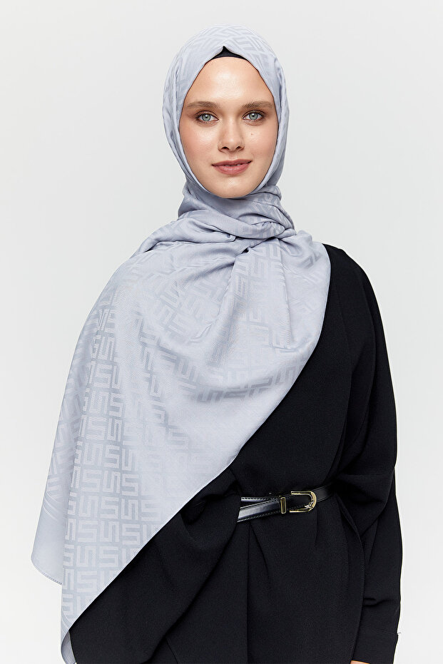 Logolu Lyocell Şal - 1