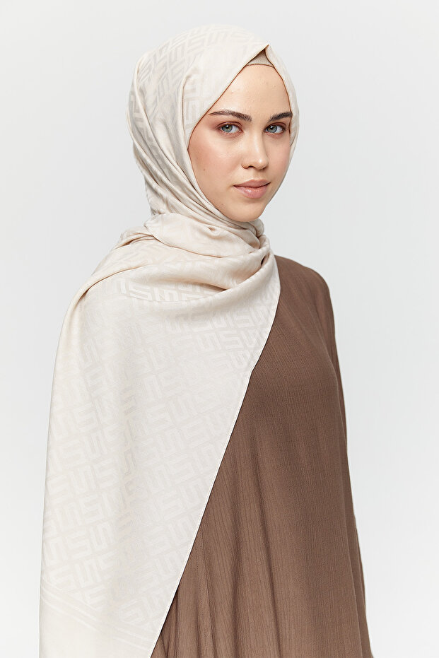 Logolu Lyocell Şal - 2