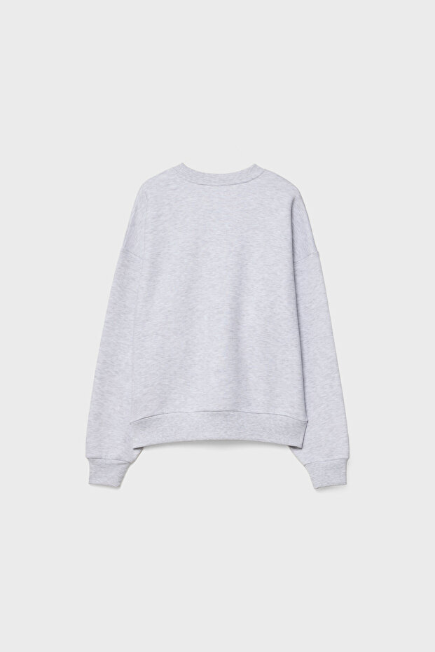 Nakışlı sweatshirt - 7