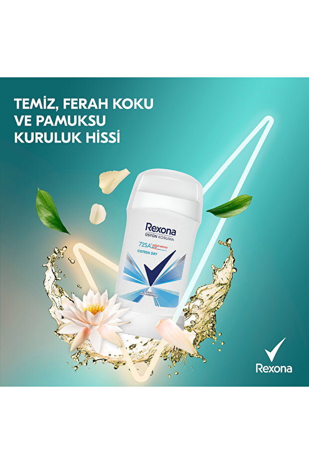 Üstün Koruma Kadın Stick Deodorant Cotton Dry 50 ml x2 - 6