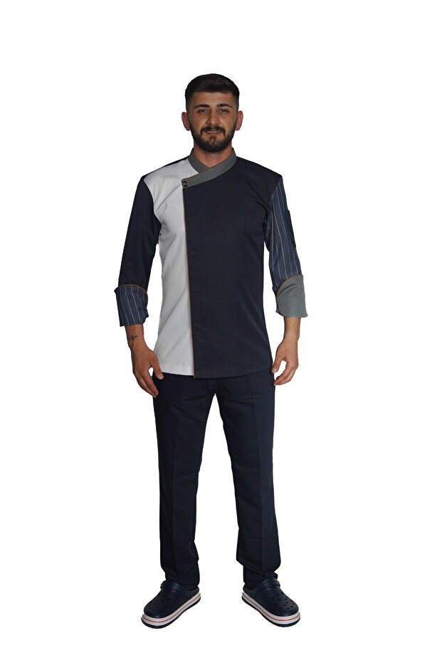 ÜÇ RENKLİ AŞÇI / ŞEF CEKETİ - 5