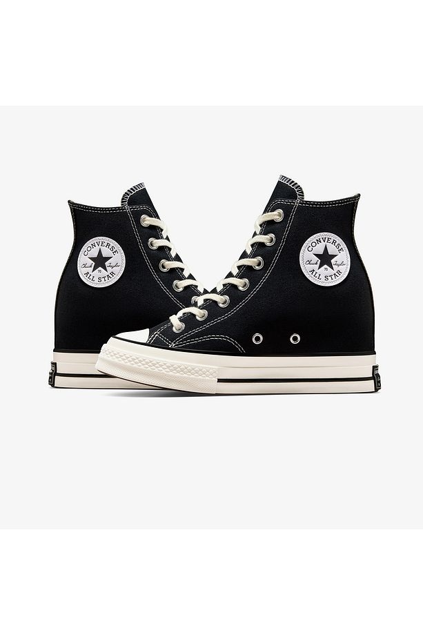 Chuck 70 Wedge Unisex Siyah Platform Sneaker - 7