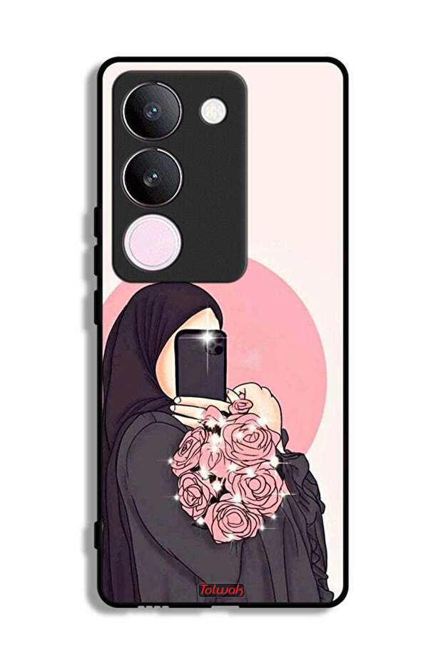 vivo S17 Protective Case Cover Making Selfies While Holding Flowers Art